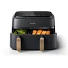 Image de Friteuse sans huile Philips NA352/00 Airfryer 9L noir double panier en occasion ou reconditionné