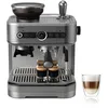 Image de PHILIPS Machine à espresso semi-automatique Barista Brew - Simple, double & Americano, réservoir à grains de 250g, guidage intuitif, tassage calibré, Cafetière à grain en métal argenté (PSA3218/01)
