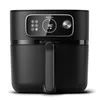 Image de Philips Airfryer Combi Série 7000 - Air Fryer 8.3L, 22-en-1, connecté, Technologie RapidAir, jusqu'à 90% de matières grasses en moins, Application HomeID, coloris Noir (HD9876/90)
