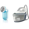 Image de Centrale Vapeur - PHILIPS - BXA0019/00 -  Série 2000 - 6 bars - 1.4L - Bleu/Blanc - accessoire inclus rase bouloche