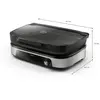 Image de Plancha électrique PHILIPS HD6212/90  couvercle verre à poser, 50x25 cm