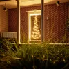 Image de Fairybell LED arbre de porte Sapin de Noël (210CM - 120 LEDs, Blanc chaud avec scintillement)
