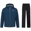 Image de Rogelli Combinaison de pluie Femme et Homme - Commuter Core - Imperméable et Pantalon de Pluie - Bleu Noir - Taille XXL, Bleu, Noir, L