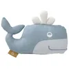 Image de Hochet bébé Tissu Coton Bio Baleine 12cm Fresk® - Doudou Bio
