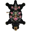 Image de Tapis Ours en laine Blooming Doing Goods Noir taille unique