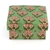 Image de Boîtes carrées Emma en bois et coton - set de 2 Doing Goods Vert taille unique