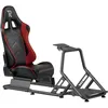 Image de Ranqer Siège de Simulation Racing ajustable en simili-cuir, cockpit pour PC, PlayStation et Xbox, structure acier anti-rayures