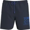 Image de Tommy Jeans SF Short de bain moyen avec cordon de serrage C1G pour homme, Bleu marine foncé, S