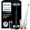 Image de Philips Sonicare DiamondClean 9000   Brosses à dents électriques connectées pour une meilleure hygiène des dents et des gencives, Noir Rose or, Lot de 2, modèle HX9914/61