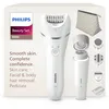 Image de Philips Beauty Set série 9000   ensemble tout-en-un pour le corps, le visage et les pieds, épilateur électrique sans fil, utilisation sur peau sèche ou mouillée, 6 accessoires, modèle BRE770/92