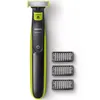 Image de Tondeuse à barbe - PHILIPS - Oneblade QP2724/10 - 3 attaches (1 / 3 / 5 mm) incluses   sans fil rechargeable - Vert / Noir
