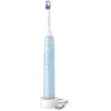 Image de Philips Sonicare 6100 HX7406/01 Brosse à dents électrique, 62 000 mouvements/min, 2 modes, 3 niveaux d'intensité, alerte de pression, rappel BrushSync Reminder, minuterie 2 min, 1 tête, bleu clair