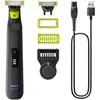 Image de Tondeuse multi usages PHILIPS OneBlade QP6542/15, molette réglable, 14 hauteurs de coupe, précision 0,4 mm, autonomie 90 mn