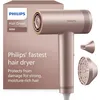 Image de Philips Sèche-cheveux Série 8000   avec ThermoShield Advanced et moteur BLDC pour un séchage rapide et soin du cuir chevelu, 1400 W, rose champagne, avec concentrateur et diffuseur, modèle BHD837/10