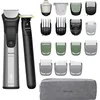 Image de PHILIPS Multigroom Series 9000 MG9557/15 Tondeuse à barbe tout-en-un 20 pièces + tondeuse OneBlade   Kit d'entretien complet pour visage, tête et corps, 27 réglages de longueur (0,2 à 20 mm)