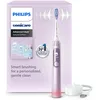 Image de Brosse à dents électrique Philips Sonicare AdvancedClean série limitée   écran intelligent, capteur de pression, tête de brosse de rechange, 5 modes de brossage et SmarTimer, rose, modèle HX3792/12