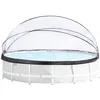 Image de EXIT Toys Dôme de Piscine ø488cm - pour piscines Intex/Bestway - Eau Propre et Chaude - Installation Facile et Pliable - Parfait pour Les Jours Frais et Les Soirées - Abri de Piscine Universel