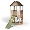 Image de EXIT Panorama 500 Maison de jeu en bois avec toboggan et bac à sable