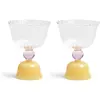 Image de Verres à pieds tulip - Set de 2 &Klevering Jaune taille unique
