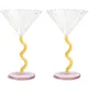Image de Coupes Curve - Set de 2 &Klevering Jaune taille unique
