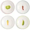 Image de Assiettes Légumes - Set de 4 &Klevering Multicolore taille unique