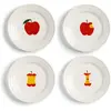 Image de Assiettes Haines - Set de 4 &Klevering Rouge taille unique