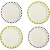 Image de Assiettes Folk - Set de 4 &Klevering Multicolore M