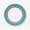 Image de PIP STUDIO Chique Stripes Assiette creuse Rose/vert 23,5 cm