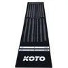 Image de KOTO - Tapis Checkout Noir, 285 x 60 cm + Oche INCL. Indicateur de Score, Tapis de Fléchettes Antidérapant, Tapis Flechette Sol