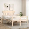 Image de Lit pour personne âgée sans matelas 140x190 cm bois massif