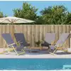 Image de vidaXL Serviettes de plage 4 pcs anthracite 60x135 cm tissu 400 GSM