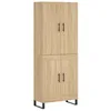 Image de vidaXL Buffet Haut Chêne Sonoma 69,5x34x180 cm Bois d'ingénierie