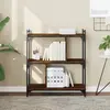 Image de vidaXL Bibliothèque 3 niveaux chêne brun 76x32x88 cm bois d'ingénierie
