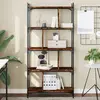 Image de vidaXL Bibliothèque 5 niveaux chêne fumé 76x32x158cm bois d'ingénierie