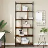Image de vidaXL Bibliothèque 6 niveaux chêne fumé 76x32x192cm bois d'ingénierie