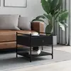 Image de vidaXL Table basse noir 50x50x50 cm bois d'ingénierie
