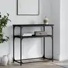 Image de vidaXL Table console noir 75x35,5x75 cm bois d'ingénierie