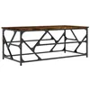 Image de vidaXL Table Basse Chêne fumé 100x50x40 cm Bois d'ingénierie