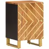 Image de vidaXL Armoire bain marron et noir 38x33,5x58 cm bois massif manguier