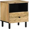 Image de vidaXL Table de chevet 40x33x46 cm Bois de manguier solide