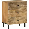Image de vidaXL Table de chevet 50x33x60 cm bois de manguier massif