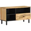 Image de vidaXL Meuble TV 80x33x46 cm bois massif de manguier