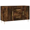 Image de vidaXL Buffet, Armoire de Rangement avec Pieds, Meuble de Rangement, Organisateur Salon Salle de Séjour, Moderne, Chêne Fumé Bois d'Ingénierie