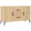 Image de vidaXL Buffet, Armoire de Rangement avec Pieds, Meuble de Rangement, Organisateur Salon Salle de Séjour, Moderne, Chêne Sonoma Bois d'Ingénierie