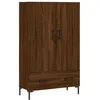 Image de vidaXL Buffet Haut, Armoire Latérale avec Pieds et Portes, Meuble de Rangement, Organisateur de Salon Intérieur, Moderne, Chêne Marron Bois d'Ingénierie