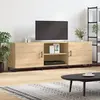 Image de vidaXL Meuble TV chêne sonoma 150x30x50 cm bois d'ingénierie