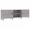 Image de vidaXL Meuble TV, Armoire de Télévision avec 4 Compartiments, Meuble Télé avec Pieds Salle de Séjour, Moderne, Gris Sonoma Bois d'Ingénierie