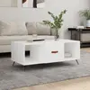 Image de vidaXL Table basse blanc 102x50x40 cm bois d'ingénierie