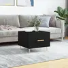 Image de vidaXL Table basse Noir 50x50x40 cm Bois d'ingénierie