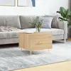 Image de vidaXL Table basse Chêne sonoma 50x50x40 cm Bois d'ingénierie